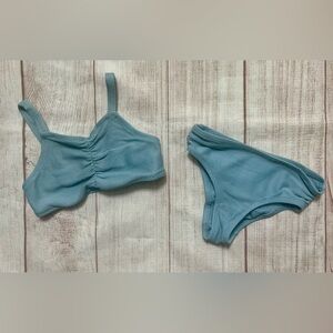 Light Blue Textured Bikini Set Toddler 3T